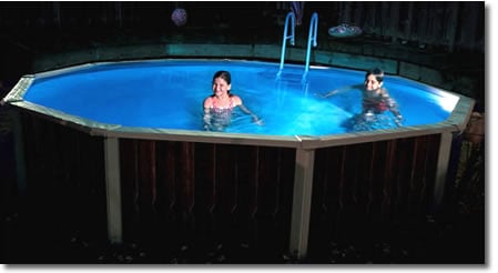 Projecteur avec fontaine pour piscne hors sol sur Piscineo com