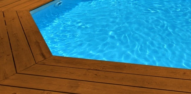 liner piscine bleu foncé