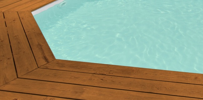 liner piscine gris