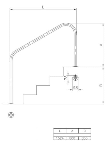 Dimensions rampe de sortie 40496