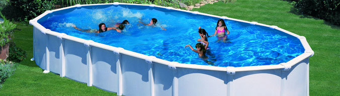 piscine acier ovale