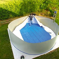 piscine acier installation